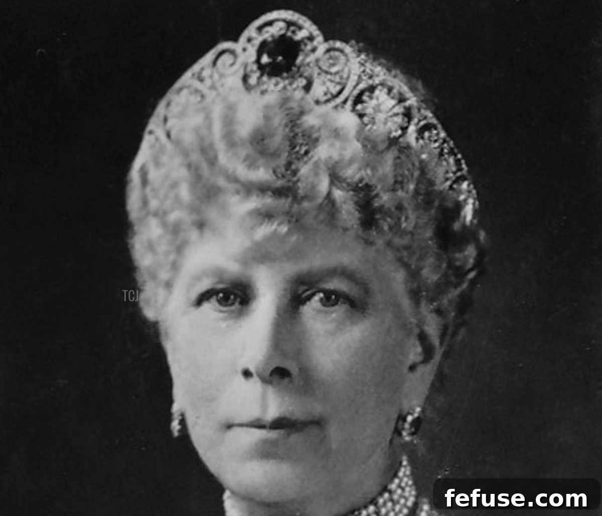 HM Queen Mary (1867-1953), 1937. Card No 3 of 48 from Coronation Souvenir cigarette cards produced for Tournament Cigarettes