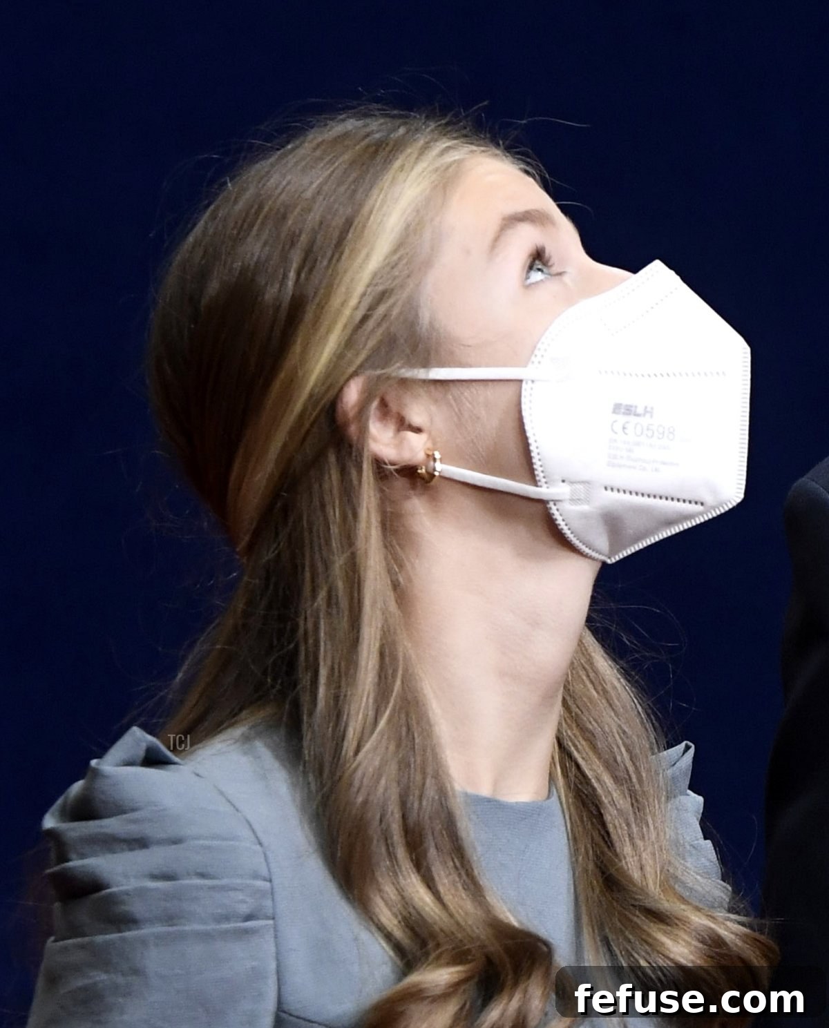 Spanish Crown Princess of Asturias Leonor, Spain's King Felipe VI, Spain's Queen Letizia and Spanish Princess Sofia welcome laureates for an 
