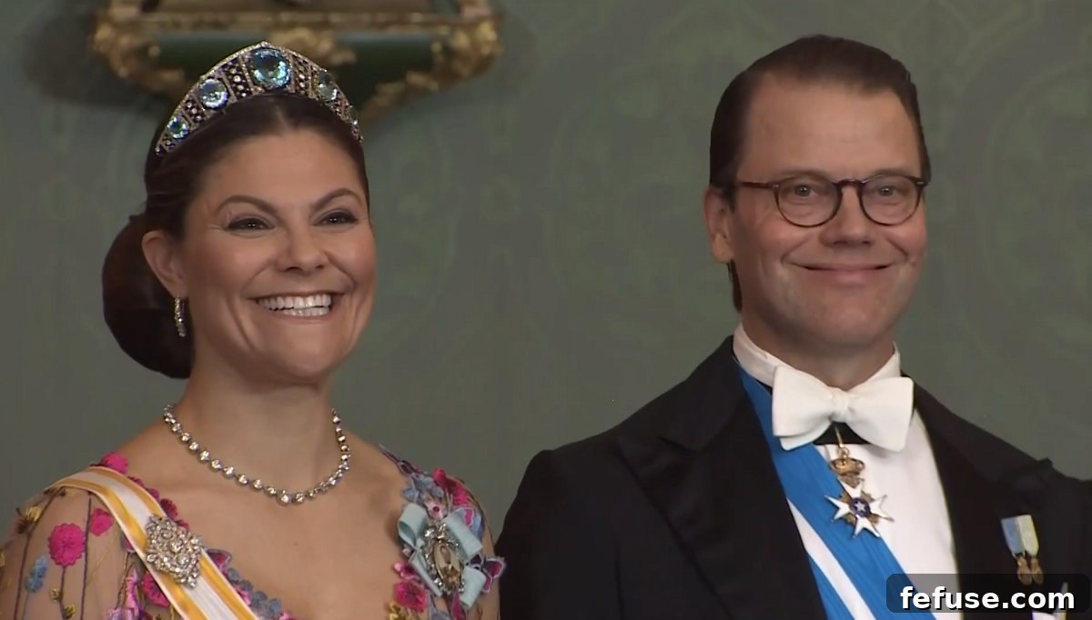 The Swedish royals attend the Spanish state dinner, 24 Nov 2021