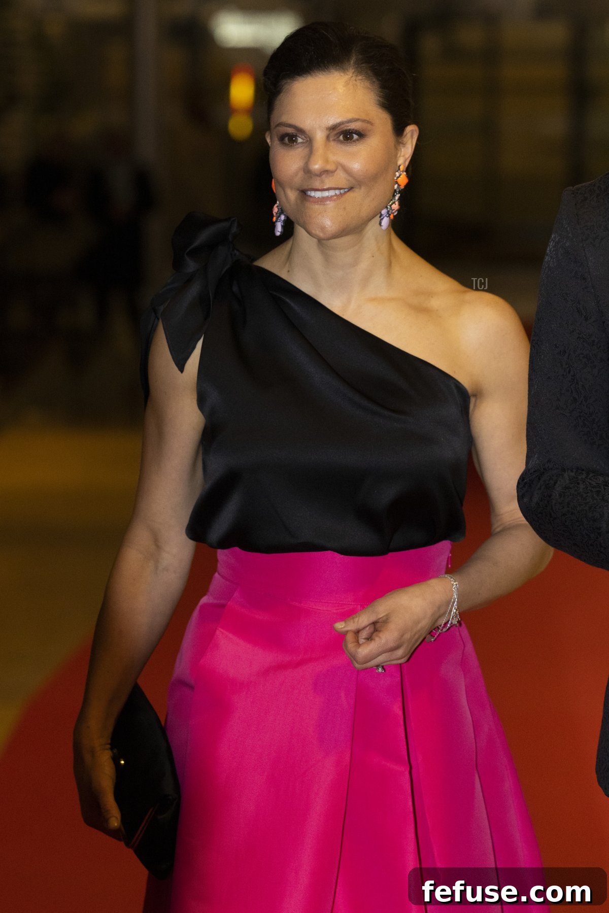 Crown Princess Victoria of Sweden attends the Swedish National Union of Students 100th Anniversary at the Clarion Hotel on March 19, 2022 in Stockholm, Sweden