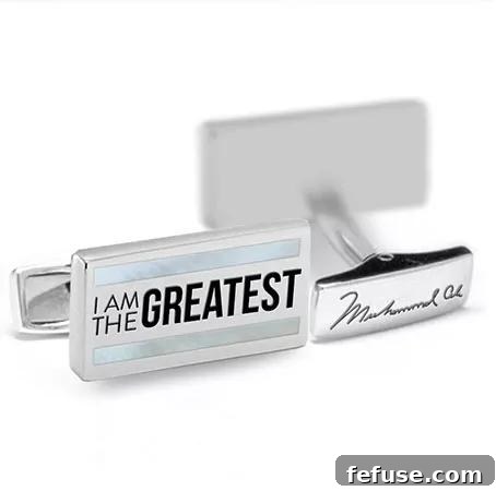 Muhammad Ali I Am the Greatest Cufflinks