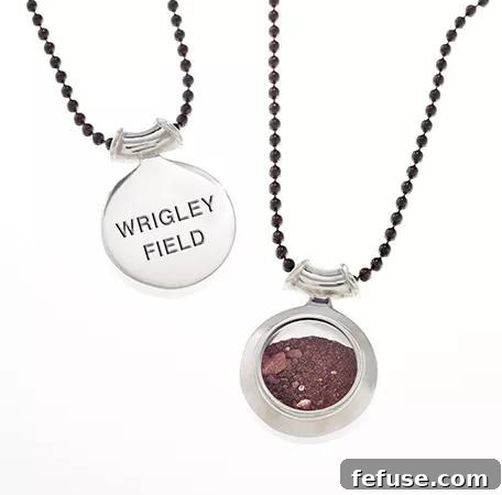 Takohi Baseball Field Amulet Necklace with Wrigley Field Soil