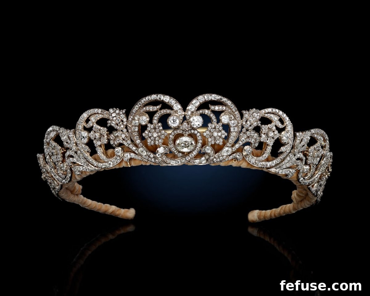 The iconic Spencer Tiara, famously worn by Princess Diana