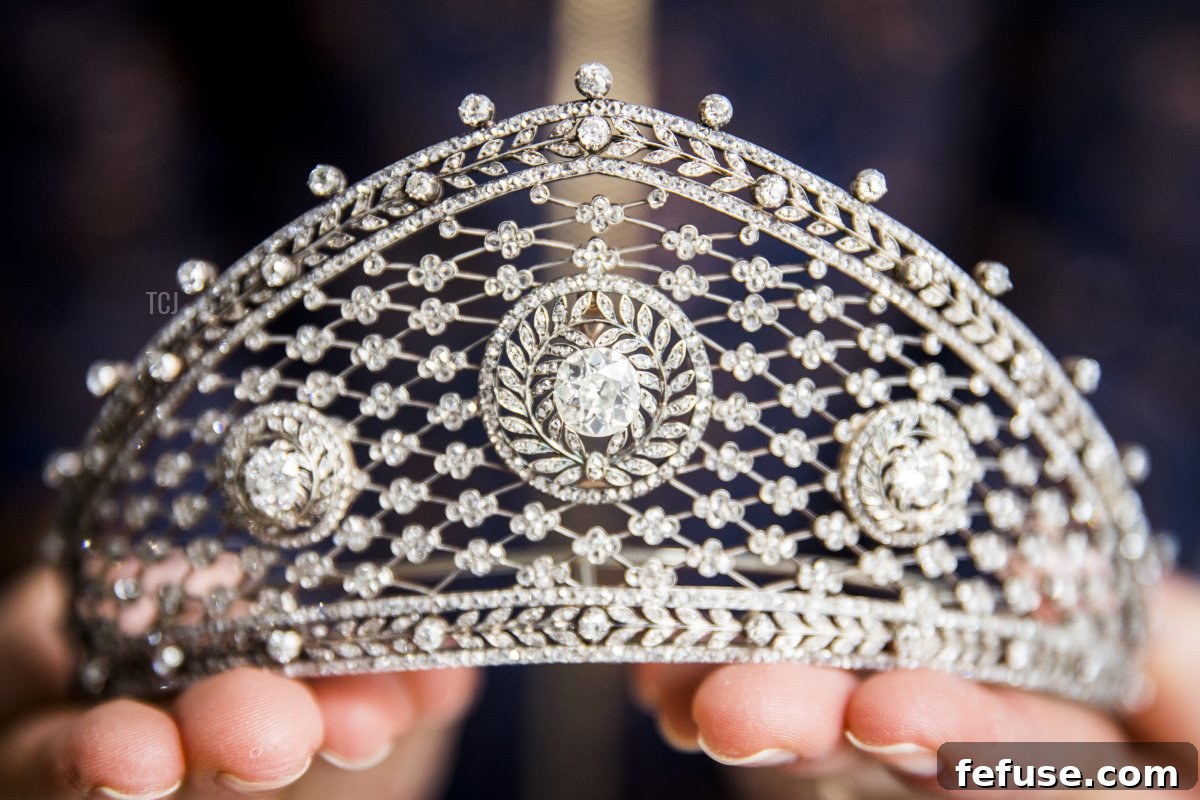 Crown Princess Cecilie’s exquisite Fabergé diamond tiara, circa 1903