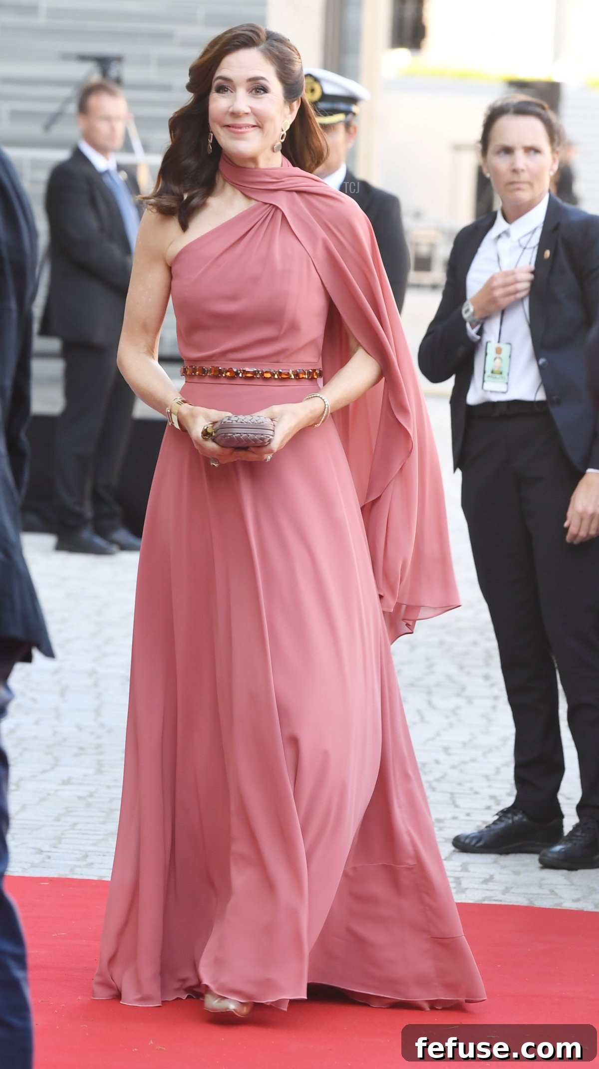 Crown Princess Mary attends an official dinner in conjunction with the opening of the new National Museum on June 10, 2022 in Oslo, Norway