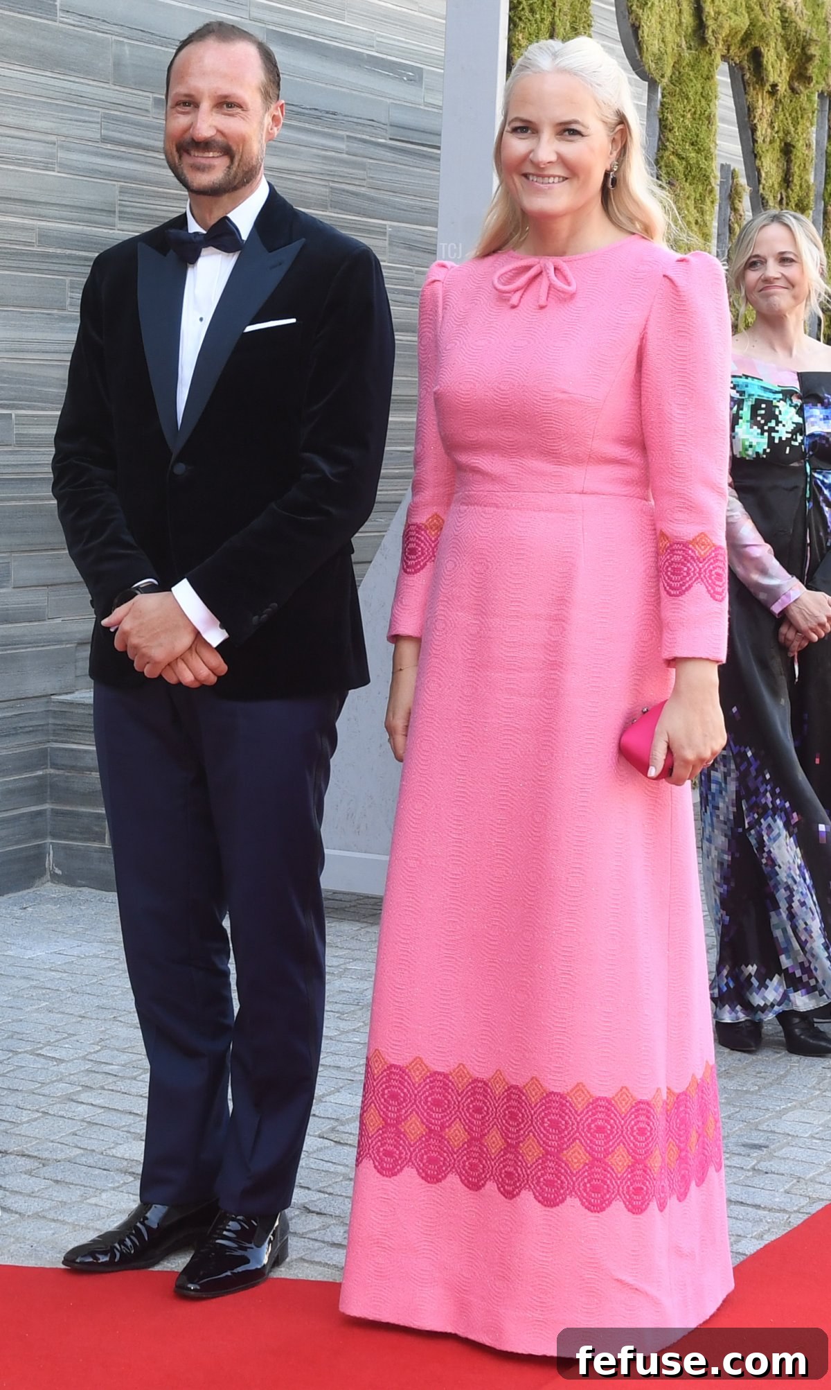 Crown Prince Haakon and Crown Princess Mette-Marit attend an official dinner in conjunction with the opening of the new National Museum on June 10, 2022 in Oslo, Norway