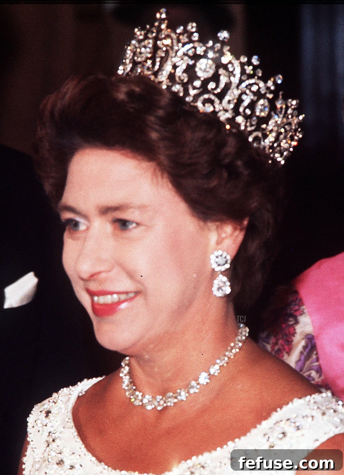 Princess Margaret at the Royal Opera House, Covent Garden where she attended a Gala Silver Jubilee performance of opera and ballet, May 1977