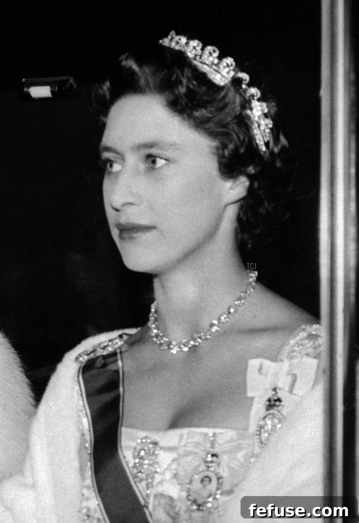 Picture taken probably in 1950s in London of Princess Margaret, the younger sister of future Britain's Queen Elizabeth II