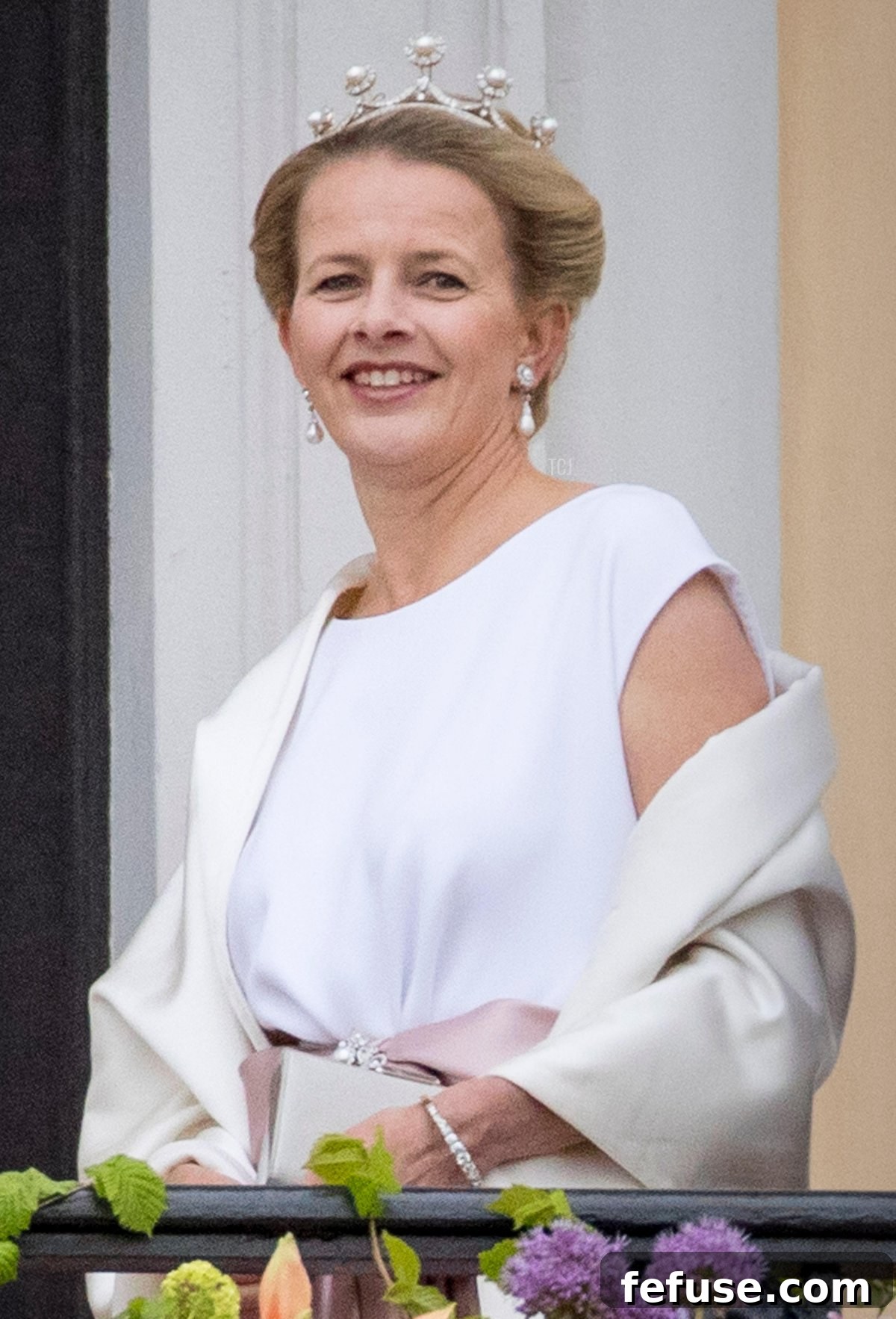 Princess Mabel of The Netherlands attend the 80th birthday celebrations of King Harald and Queen Sonja of Norway at the Royal Palace in Oslo, Norway, 9 May 2017