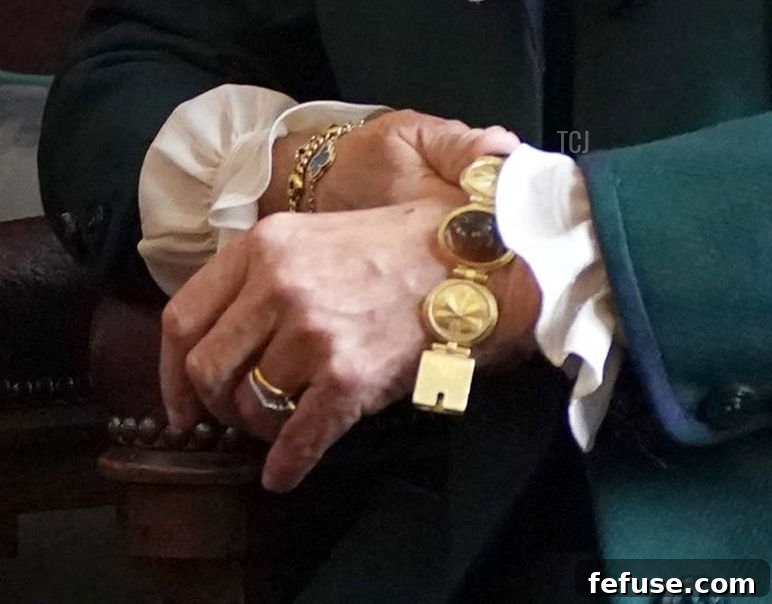 Britain's King Charles III and Britain's Camilla, Queen Consort attend an official council meeting at the City Chambers in Dunfermline, to formally mark the conferral of city status on the former town, in Dunfermline in south east Scotland on October 3, 2022