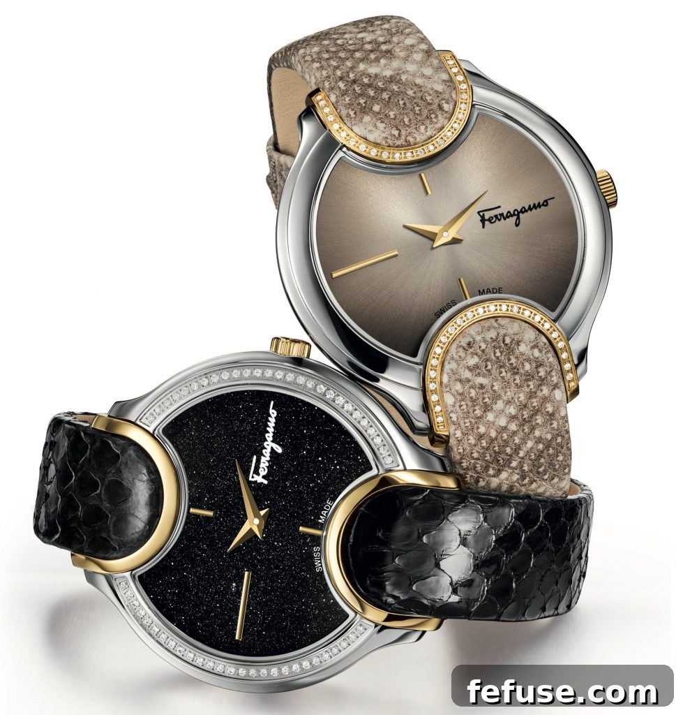 Salvatore Ferragamo Signature collection timepieces in Colour and Mixed Materials themes