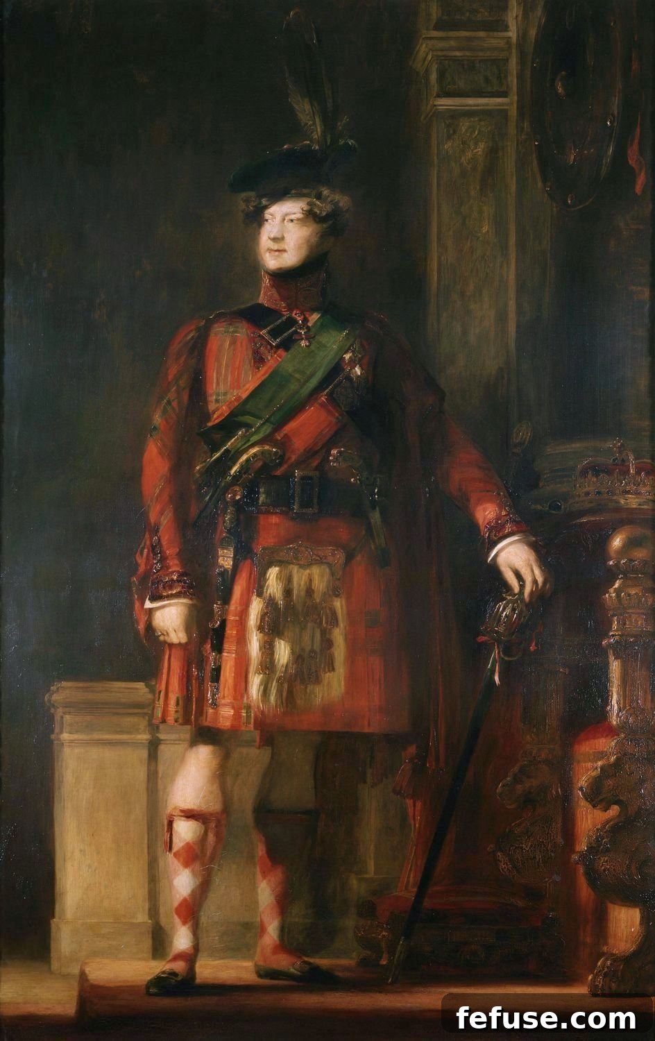 Portrait of George IV of the United Kingdom by Sir David Wilkie, 1829 (Royal Collection)