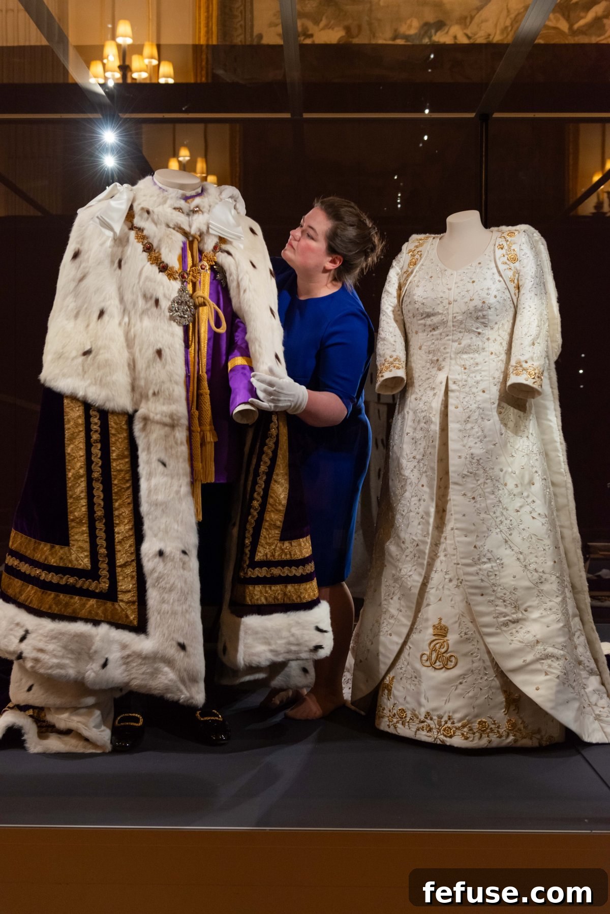 Visitors will have a chance to see King Charles III's coronation ensemble up close in the magnificent ballroom of Buckingham Palace, offering an immersive experience into royal history in July 2023. (Royal Collection Trust)