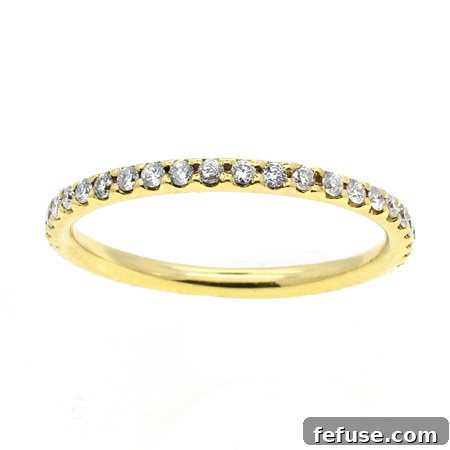 Meira T 14k Yellow Gold Diamond Band with 0.32 ct. t.w. Diamonds