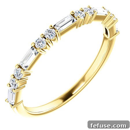 Stuller 14k Yellow Gold Anniversary Band with 0.375 ct. t.w. Diamonds