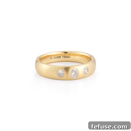 Jade Trau Lucia 14k Gold Diamond Band with 0.24 ct. t.w. Diamonds