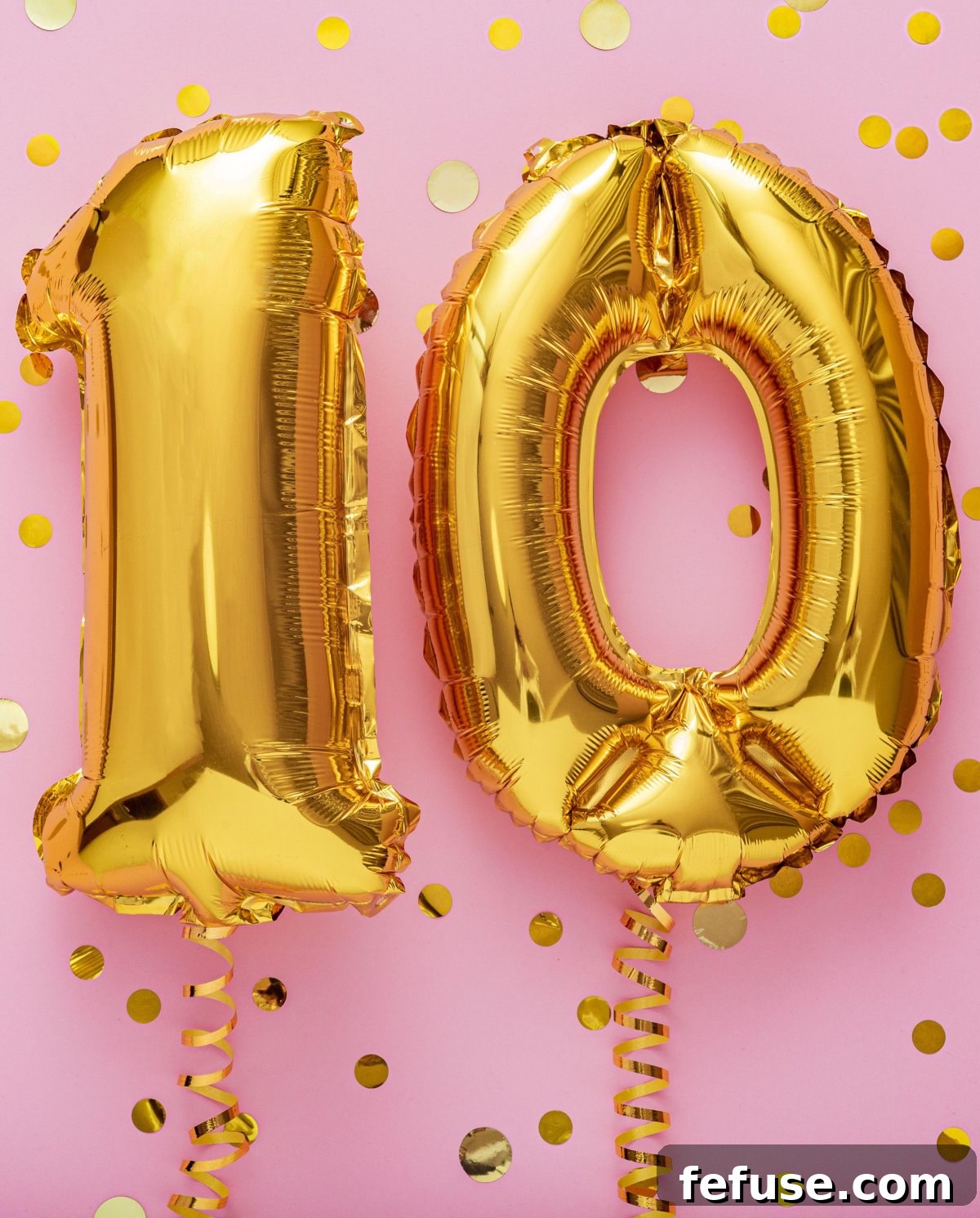 Celebratory balloons and confetti marking a significant milestone: 10 years of The Court Jeweller blog's success and the exciting future ahead.