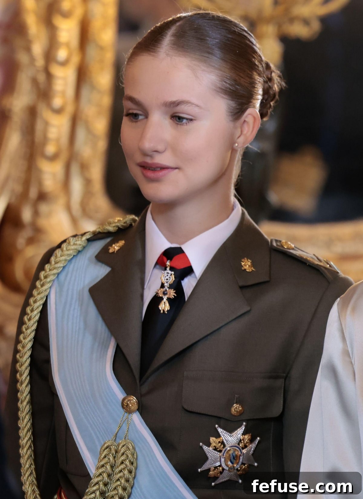 Princess Leonor, Princess of Asturias, attends the Pascua Militar reception at the Royal Palace in Madrid, January 6, 2024