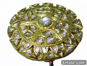 Antique Kundan Meena Jadau Bracelet with Polki Diamonds
