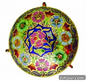 Traditional Indian Kundan Meena Jadau Nose Ring (Nath)