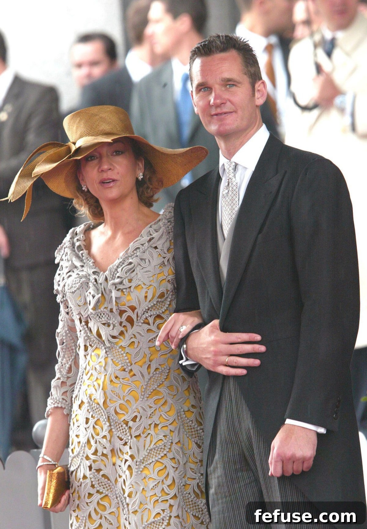 Infanta Cristina of Spain and Inaki Urdangarin attend the wedding of the Prince of Asturias and Letizia Ortiz Rocasolano at the Cathedral of Santa Maria la Real de la Almudena in Madrid in May 22, 2004 (Abaca Press/Alamy)