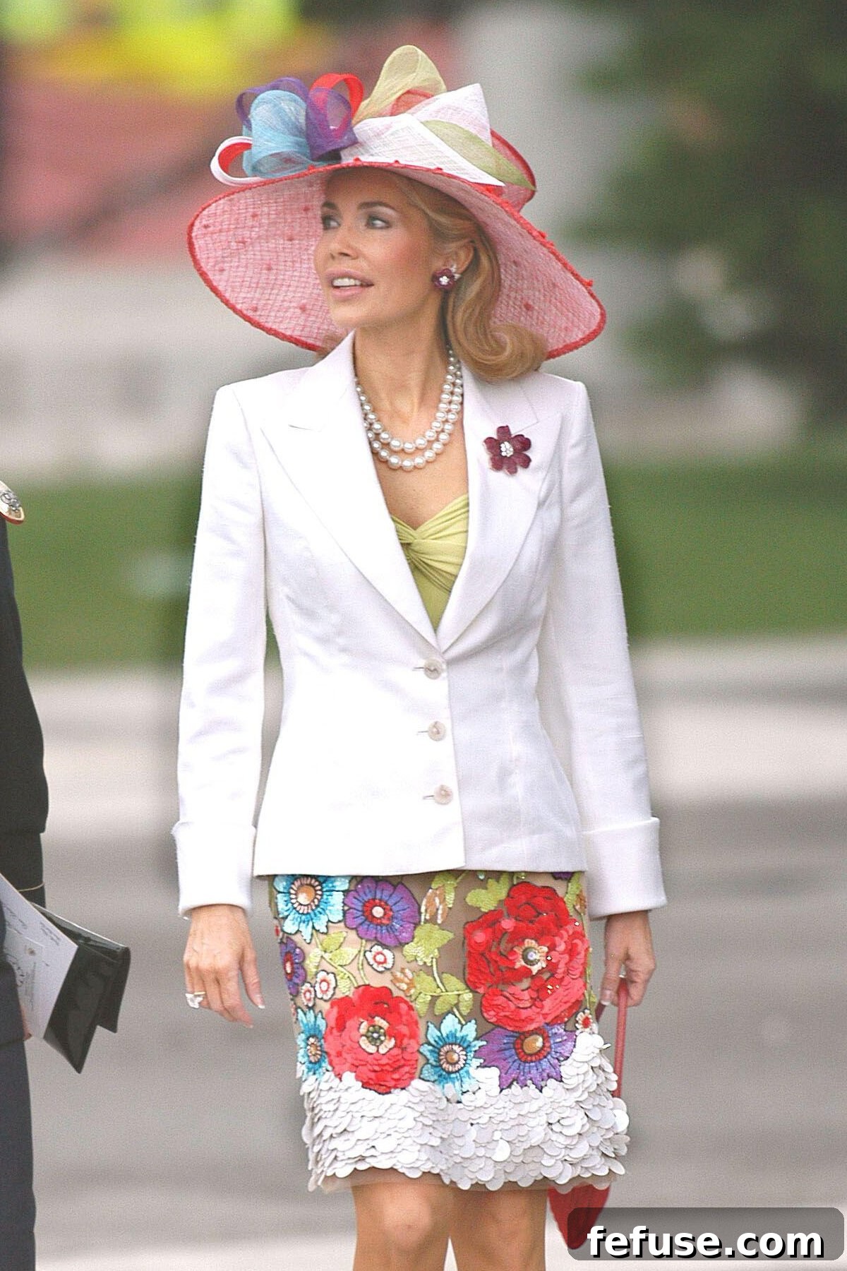 The Begum Aga Khan attends the wedding of the Prince of Asturias and Letizia Ortiz Rocasolano at the Cathedral of Santa Maria la Real de la Almudena in Madrid in May 22, 2004 (Abaca Press/Alamy)