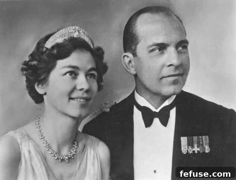 Crown Prince Paul and Crown Princess Friederike of Greece and Denmark, ca. 1939 (Wikimedia Commons)