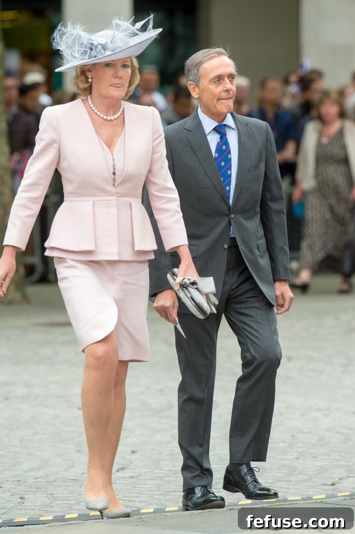 The Duke and Duchess of Westminster attend a service of thanksgiving at St. Paul's Cathedral in honor of Queen Elizabeth II's 90th birthday on June 10, 2016 (Jada Images/Alamy)