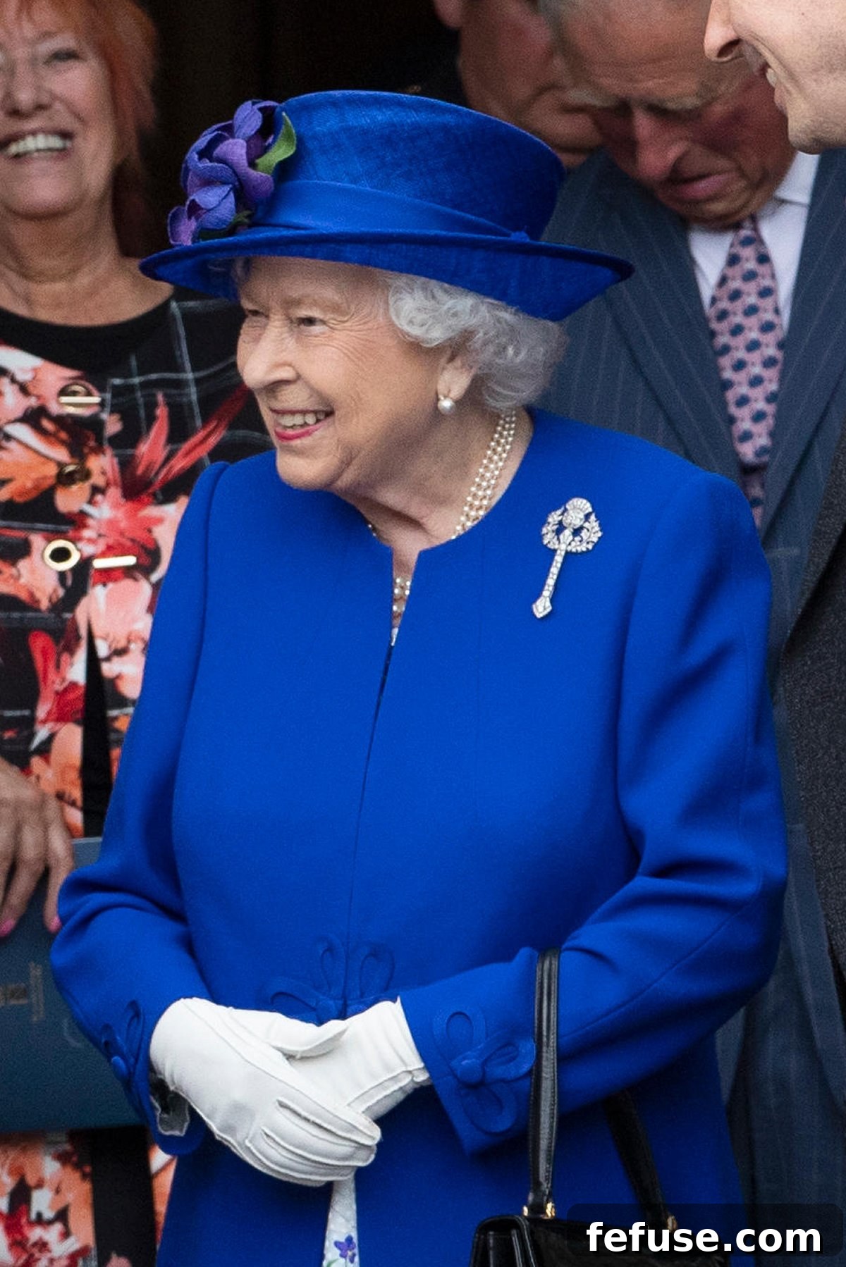 Queen Elizabeth II attends a ceremony celebrating the 20th anniversary of Scotland's Parliament in Edinburgh on June 29, 2019 (Jane Barlow/PA Images/Alamy)