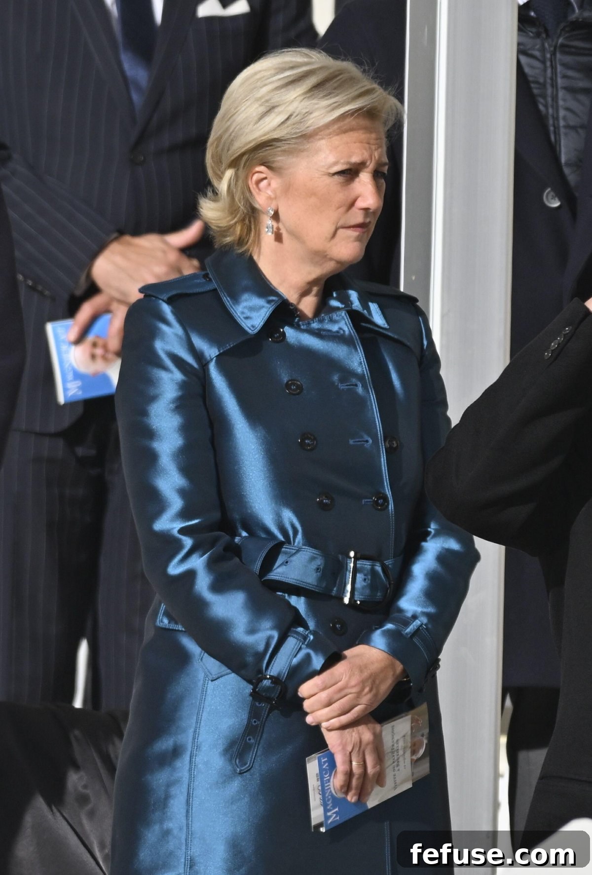 Princess Astrid of Belgium attends a mass presided over by Pope Francis at the King Baudouin Stadium in Brussels on September 29, 2024 (ERIC LALMAND/Belga News Agency/Alamy)