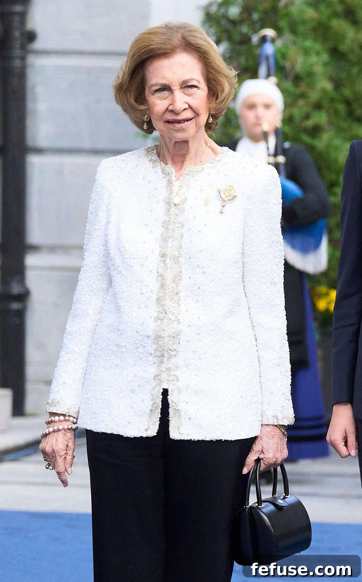 Queen Sofia of Spain attends the Princess of Asturias Awards ceremony in Oviedo on October 25, 2024 (Jack Abuin/Zuma Press/Alamy)