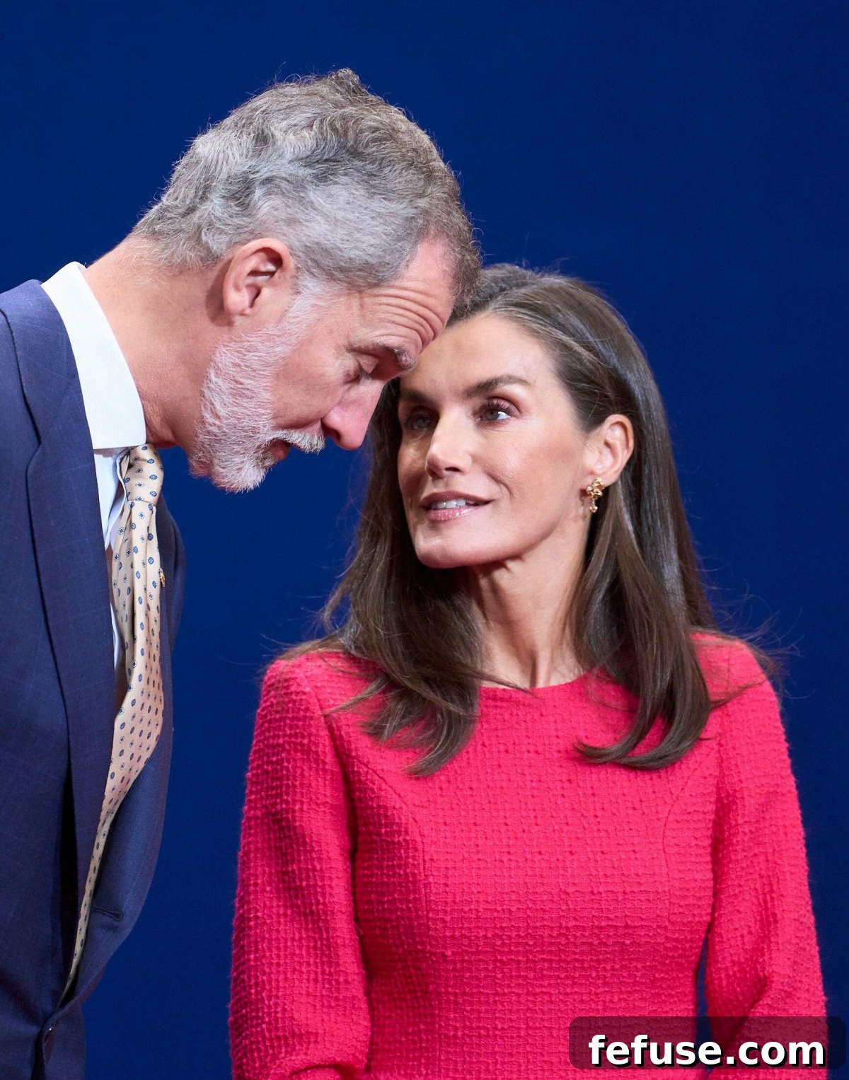 The King and Queen of Spain hold an audience with winners of the Princess of Asturias Awards in Oviedo on October 25, 2024 (Jack Abuin/Zuma Press/Alamy)