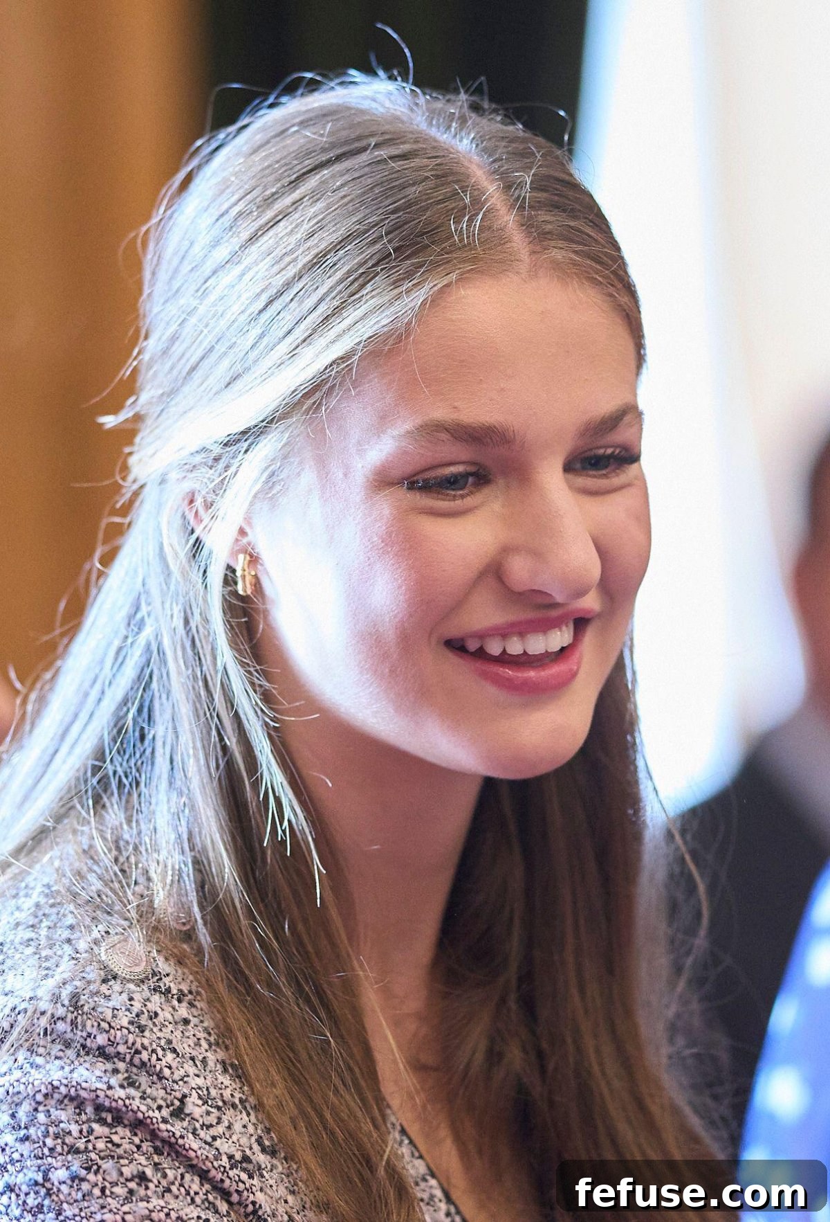The Princess of Asturias holds an audience with winners of the Princess of Asturias Awards in Oviedo on October 25, 2024 (Jack Abuin/Zuma Press/Alamy)