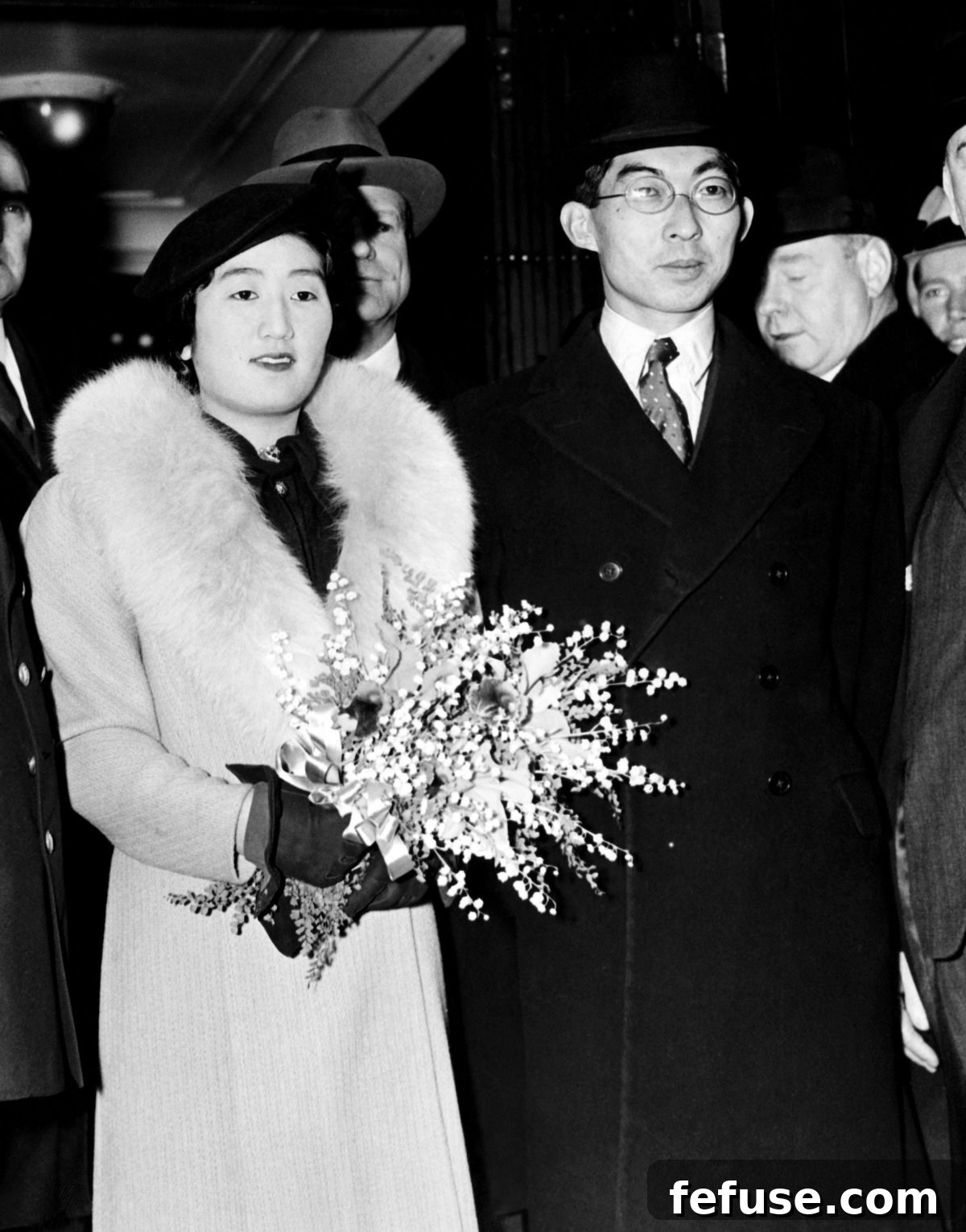 Prince and Princess Chichibu arrive in New York, April 1937 (CSU Archives/Everett Collection/Alamy)
