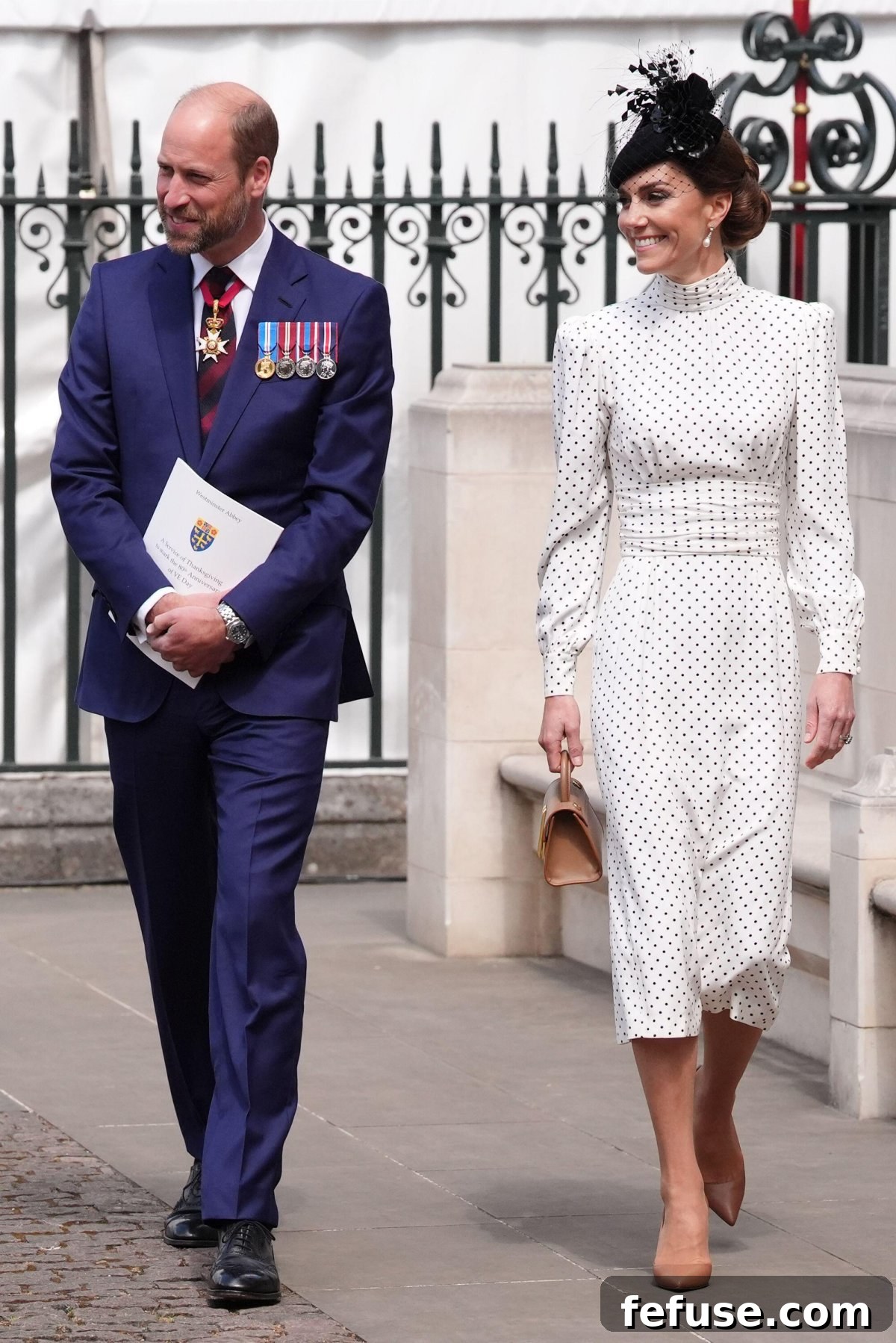 The Crown's Jewels: VE Day Elegance at Westminster Abbey 6 The Prince and Princess of Wales attend a service of thanksgiving on the 80th anniversary of VE Day at Westminster Abbey in London on May 8, 2025 (Jonathan Brady/PA Images/Alamy)
