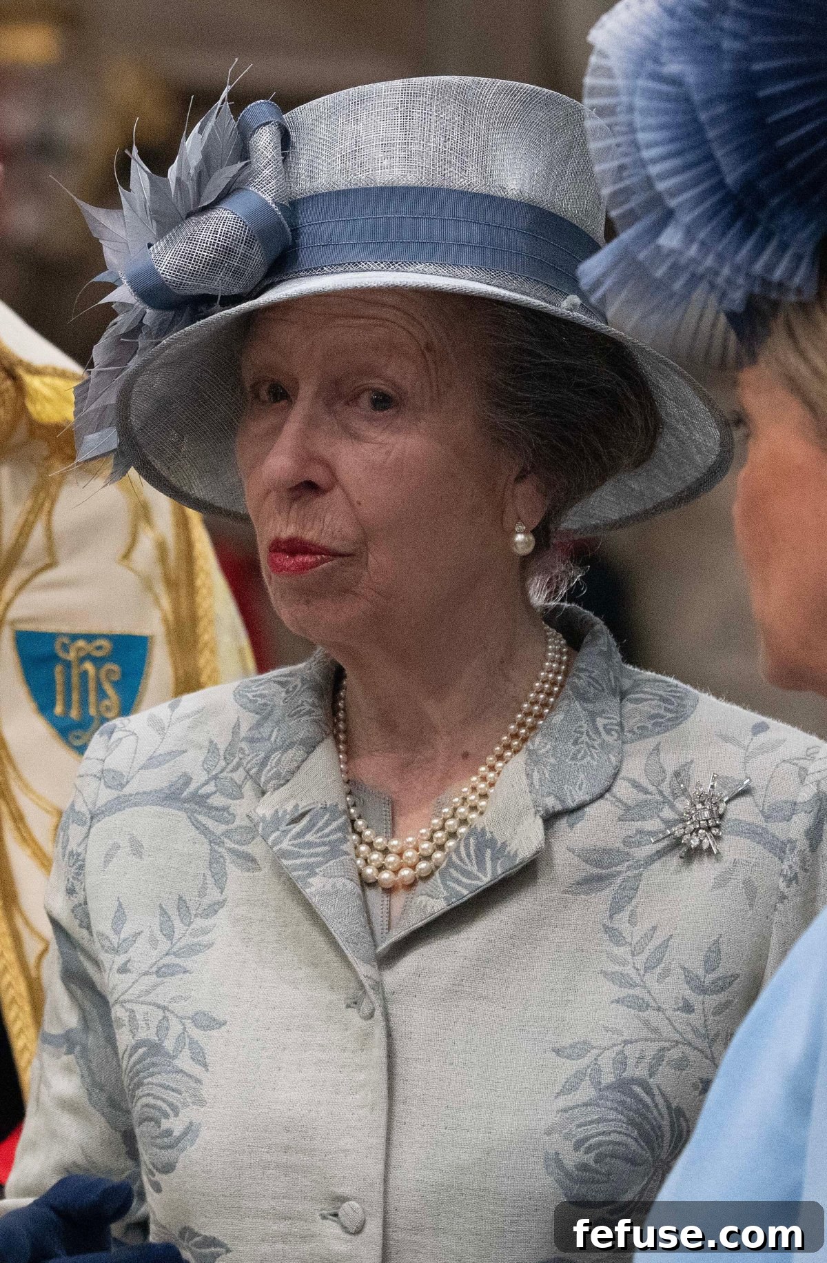 The Crown's Jewels: VE Day Elegance at Westminster Abbey 9 The Princess Royal attends a service of thanksgiving on the 80th anniversary of VE Day at Westminster Abbey in London on May 8, 2025 (Julian Simmonds/PA Images/Alamy)