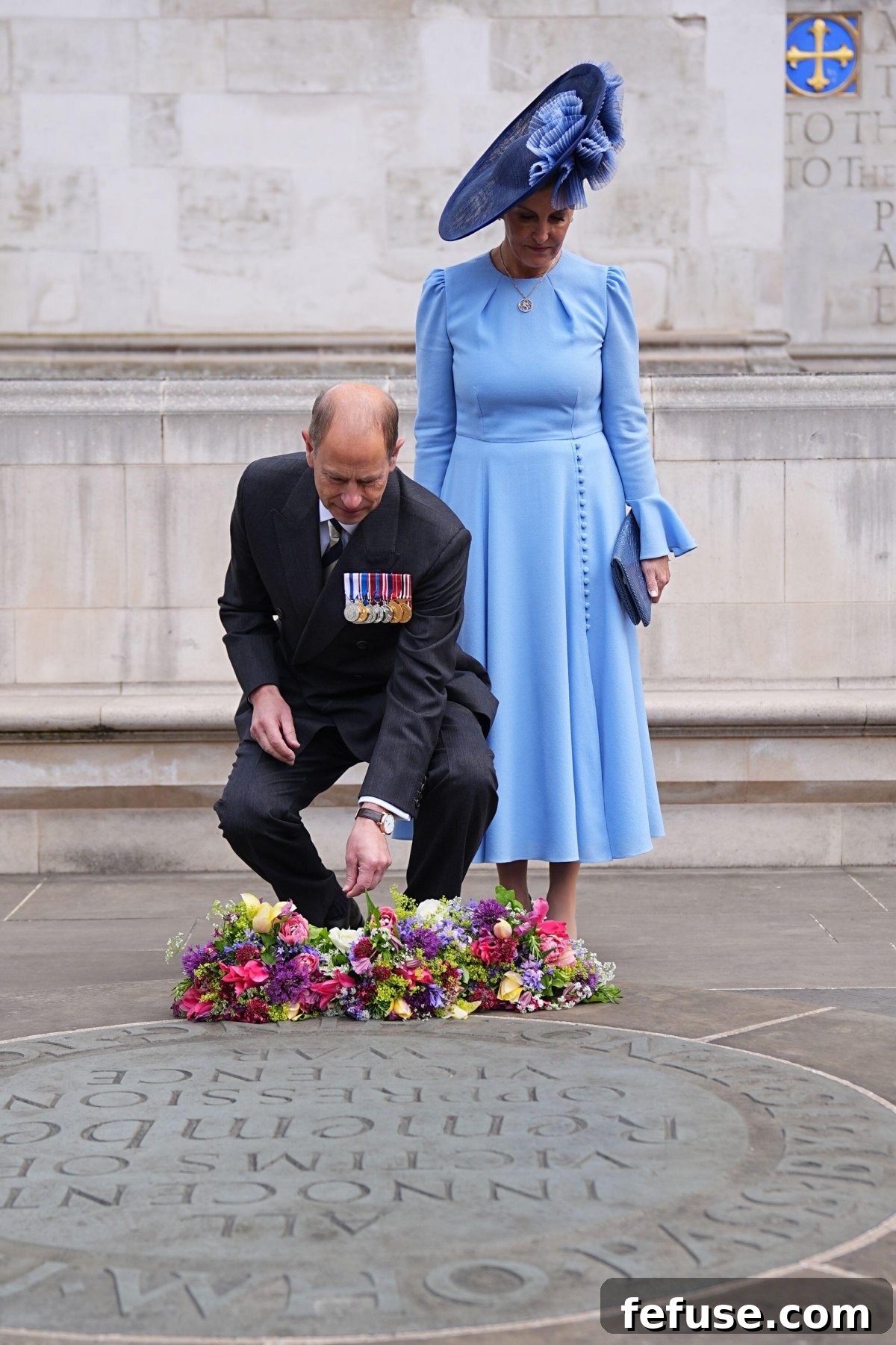 The Crown's Jewels: VE Day Elegance at Westminster Abbey 10 The Duke and Duchess of Edinburgh attend a service of thanksgiving on the 80th anniversary of VE Day at Westminster Abbey in London on May 8, 2025 (Aaron Chown/PA Images/Alamy)