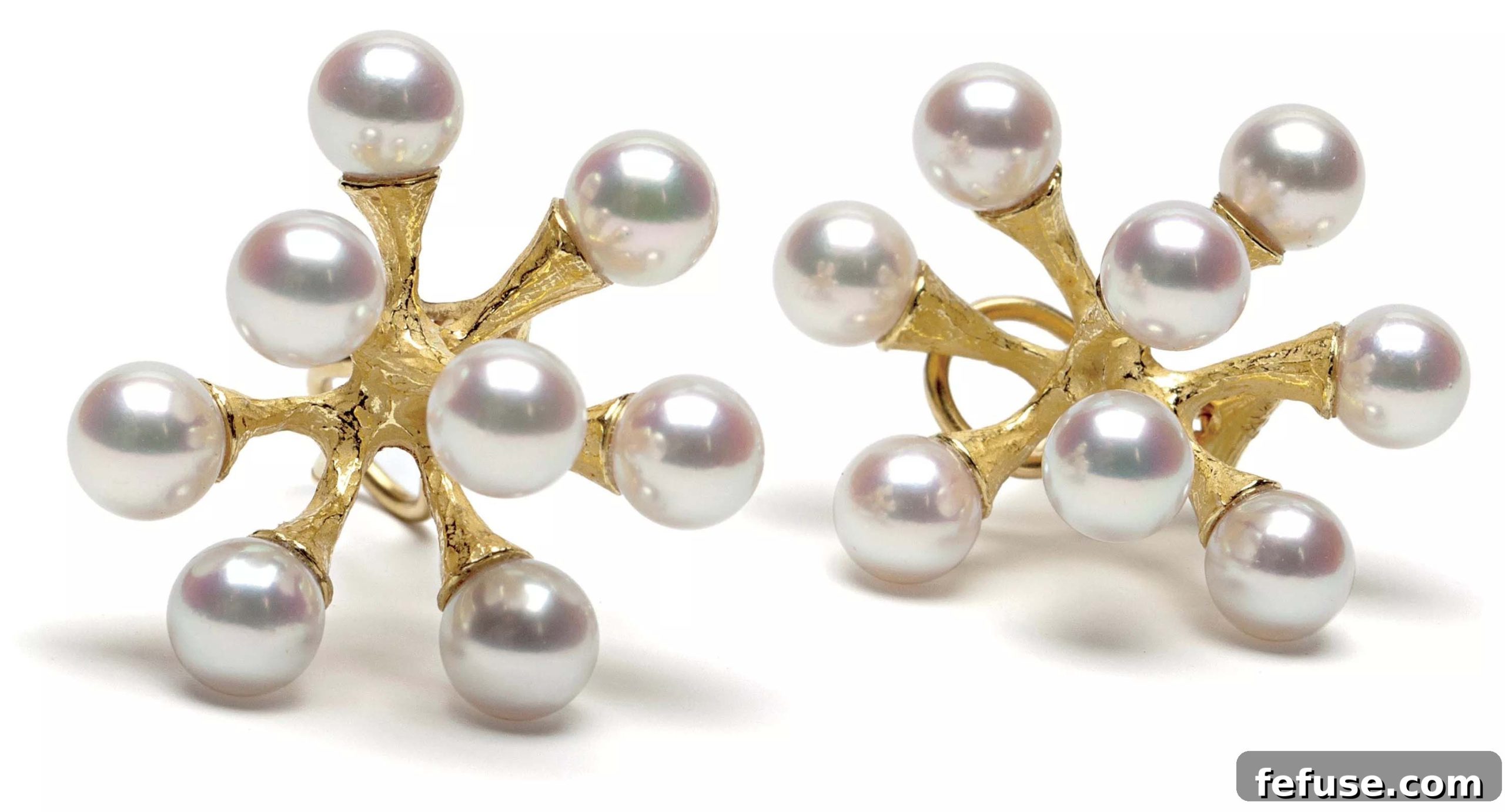 John Iversen Single Jacks Earrings Single Jacks earrings with natural pink Akoya pearls