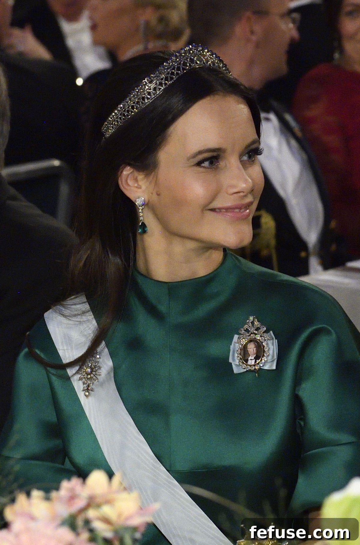 Princess Sofia of Sweden attends the Nobel Prize banquet in Stockholm on December 10, 2016 (Jonas Ekstromer/TT News Agency/Alamy)