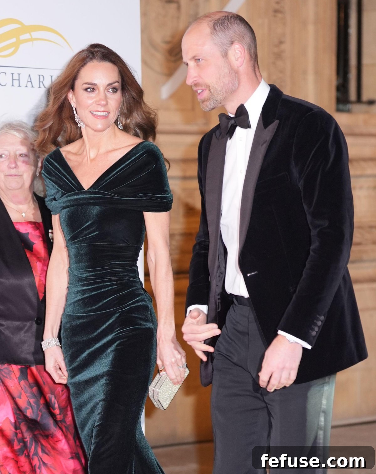 Princess of Wales Illuminates in Queen's Diamond Chandeliers 9 The Prince and Princess of Wales attend the Royal Variety Performance at the Royal Albert Hall in London on November 19, 2025 (Yui Mok/PA Images/Alamy)
