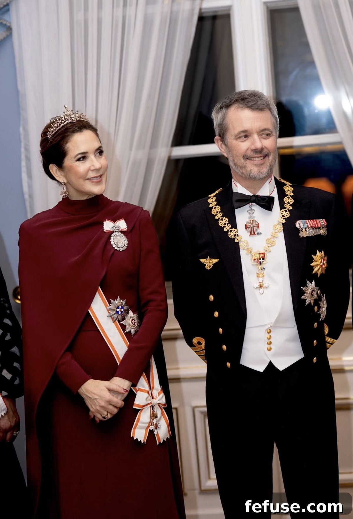 The King and Queen of Denmark attend a state banquet at the Presidential Palace in Vilnius on January 28, 2026 (Kongehuset)