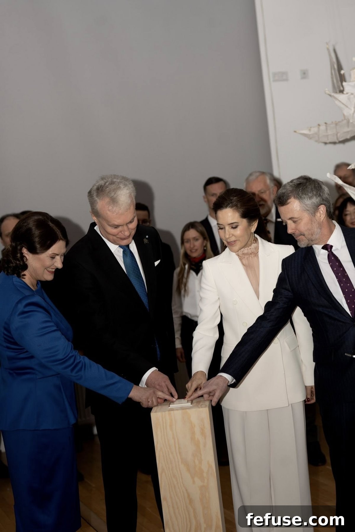 The King and Queen of Denmark host a return reception at the National Library of Lithuania on January 29, 2026 (Kongehuset)