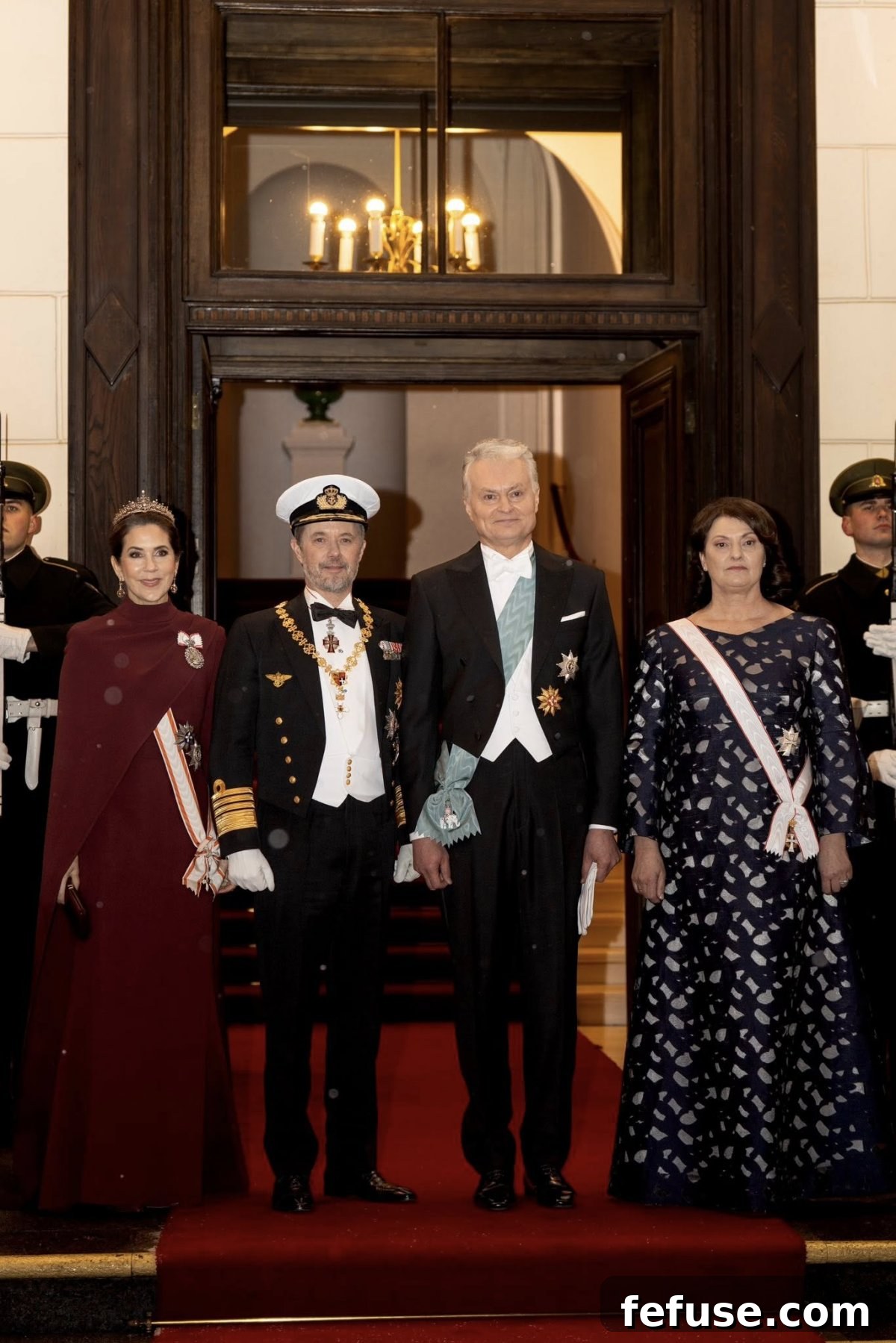 The King and Queen of Denmark attend a state banquet at the Presidential Palace in Vilnius on January 28, 2026 (Kongehuset)