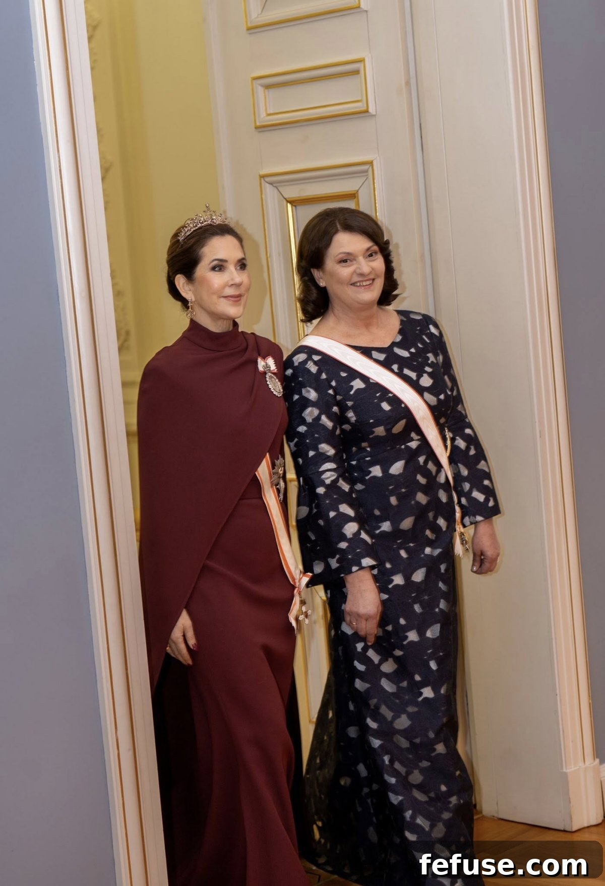 The King and Queen of Denmark attend a state banquet at the Presidential Palace in Vilnius on January 28, 2026 (Kongehuset)