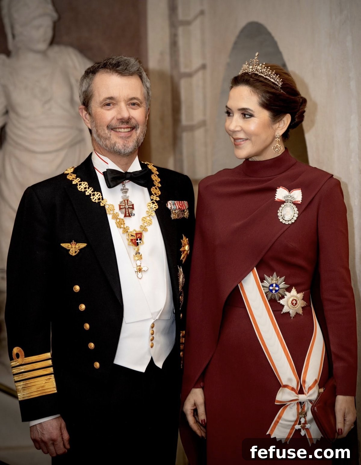 The King and Queen of Denmark attend a state banquet at the Presidential Palace in Vilnius on January 28, 2026 (Kongehuset)