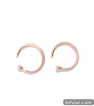 Melissa Joy Manning Hug Hoops - Recycled Pink Gold Jewelry for Breast Cancer Awareness