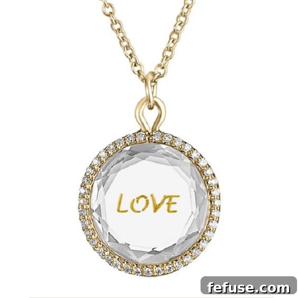 Color Story LovePendants with engraved gems