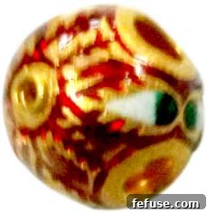Detailed Kundan Meena Jadau brooch