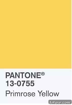 Pantone Primrose Yellow